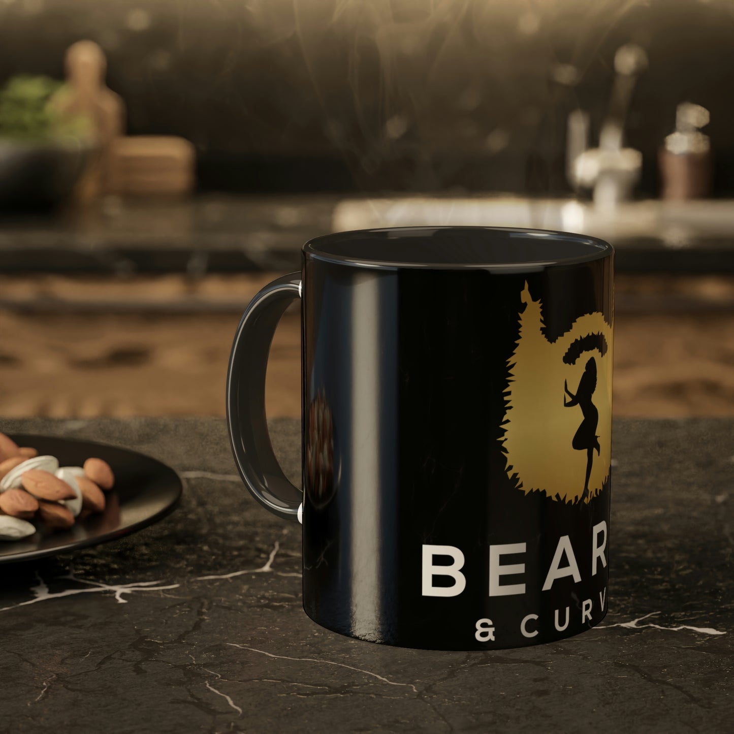 Brew a Cup in Style: Beards & Curves Coffee Mug"