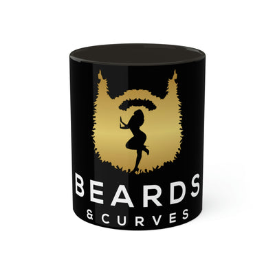 Brew a Cup in Style: Beards & Curves Coffee Mug"